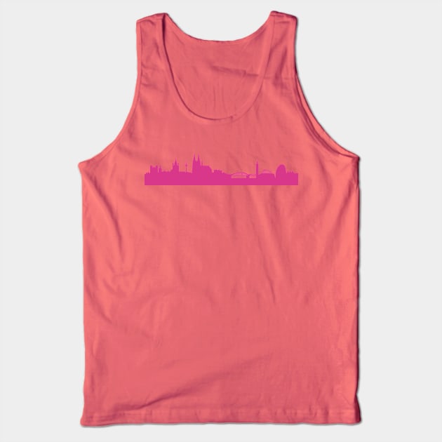 Cologne skyline pink Tank Top by 44spaces